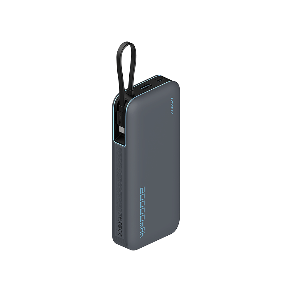 แบตเตอรี่สำรอง CUKTECH AURA PB200N 20000 MAH CE สีเทา จ่ายไฟรวมสูงสุด 55W_0